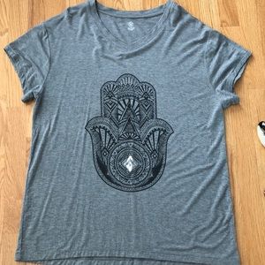 Vneck Gray T-shirt